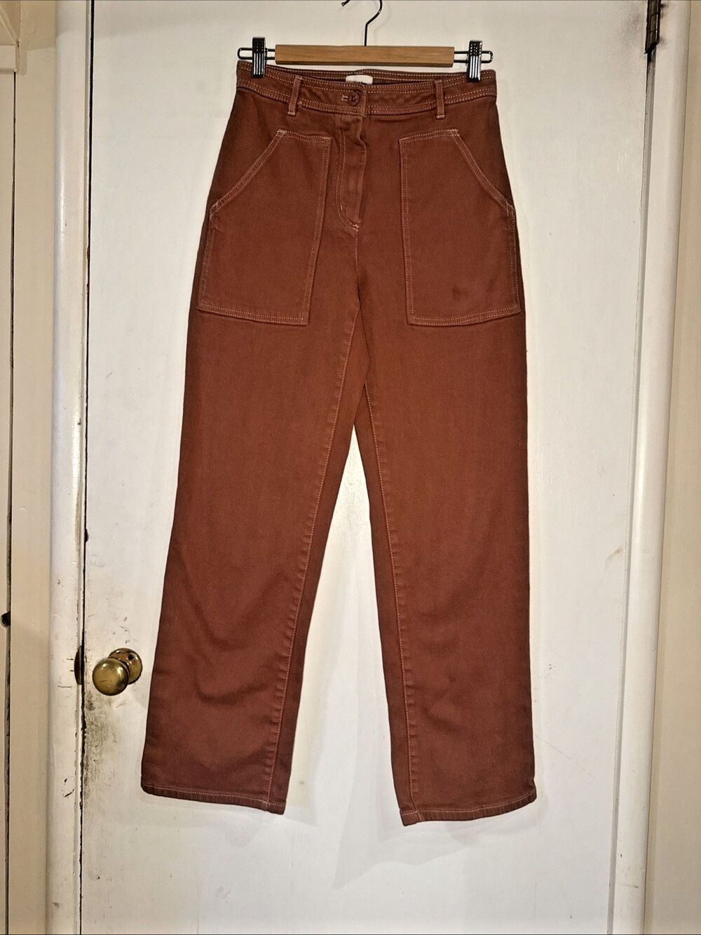 Wilfred Free Aritzia Brown High Waisted Modern Cargo Utility Pants | Women's 4